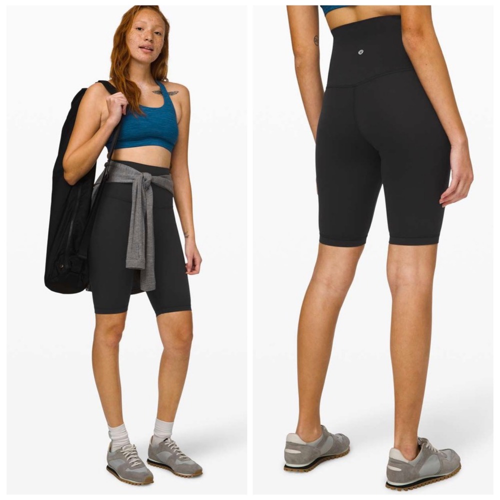 Lululemon Align Super High Rise Short 10 Black W7BDDS Size 10